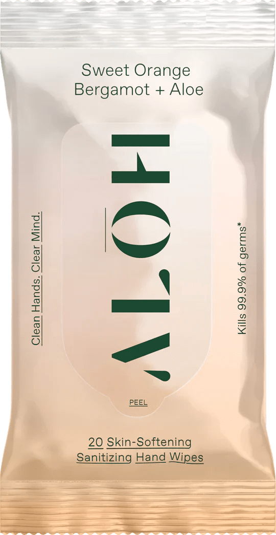 Sweet Orange Bergamot + Aloe Sanitizing Hand Wipes - The Look and Co