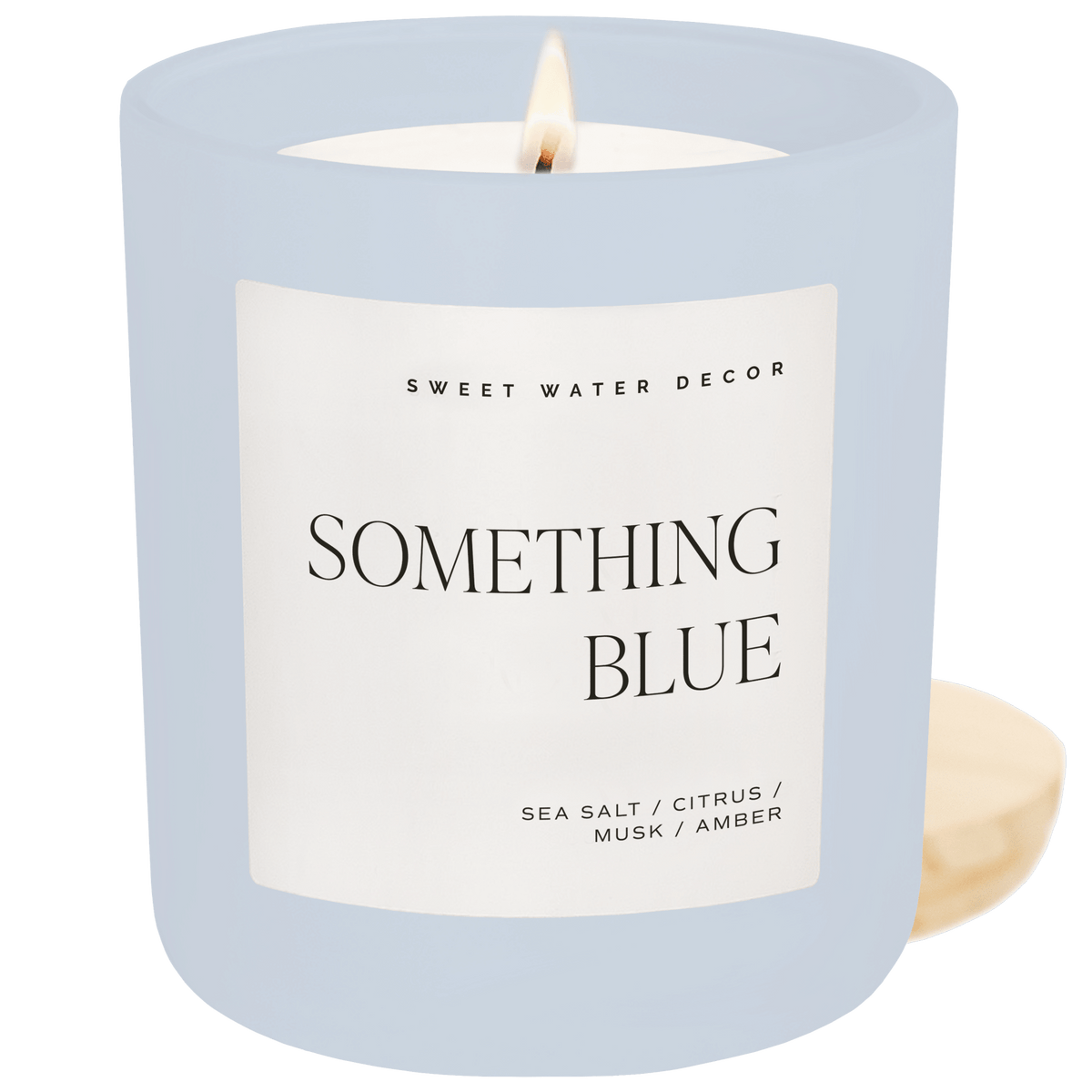 Sweet Water Decor - Something Blue 15 oz Soy Candle, Matte Jar - Wedding - The Look and Co
