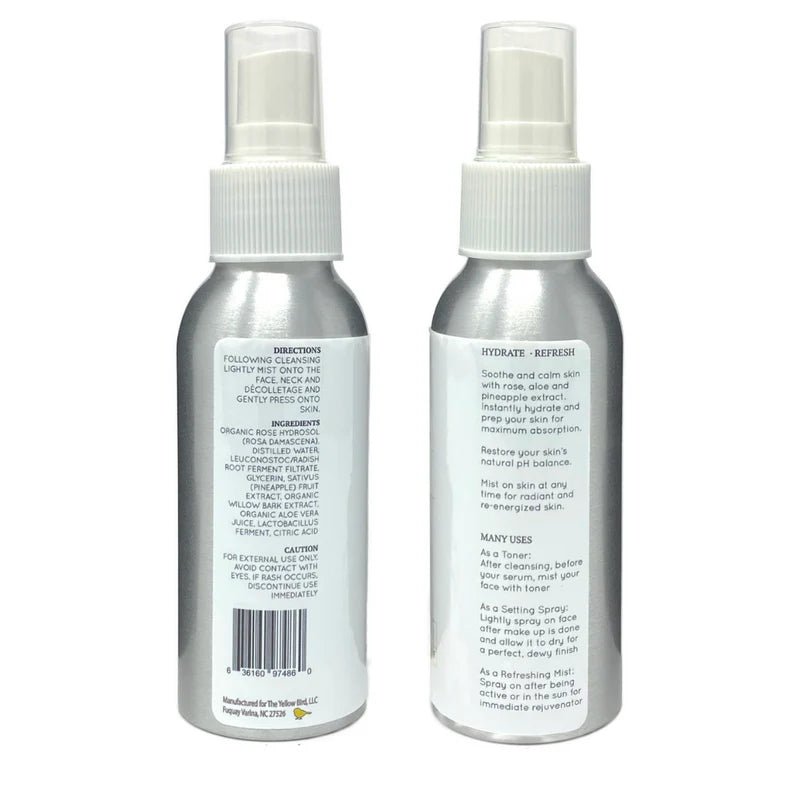 The Yellow Bird - Rose Water Toner - The Look and Co