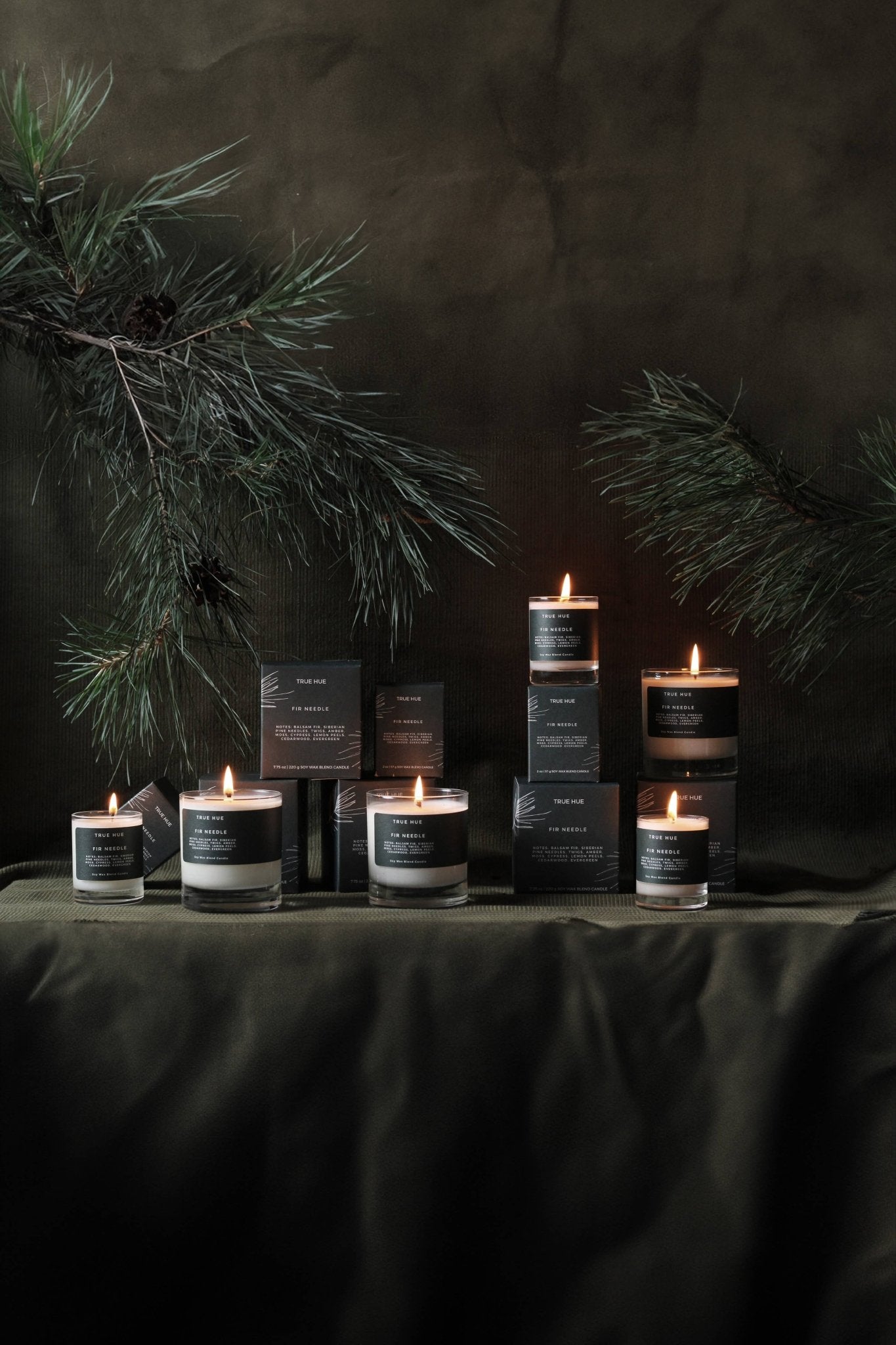 True Hue - Fir Needle Candle - The Look and Co