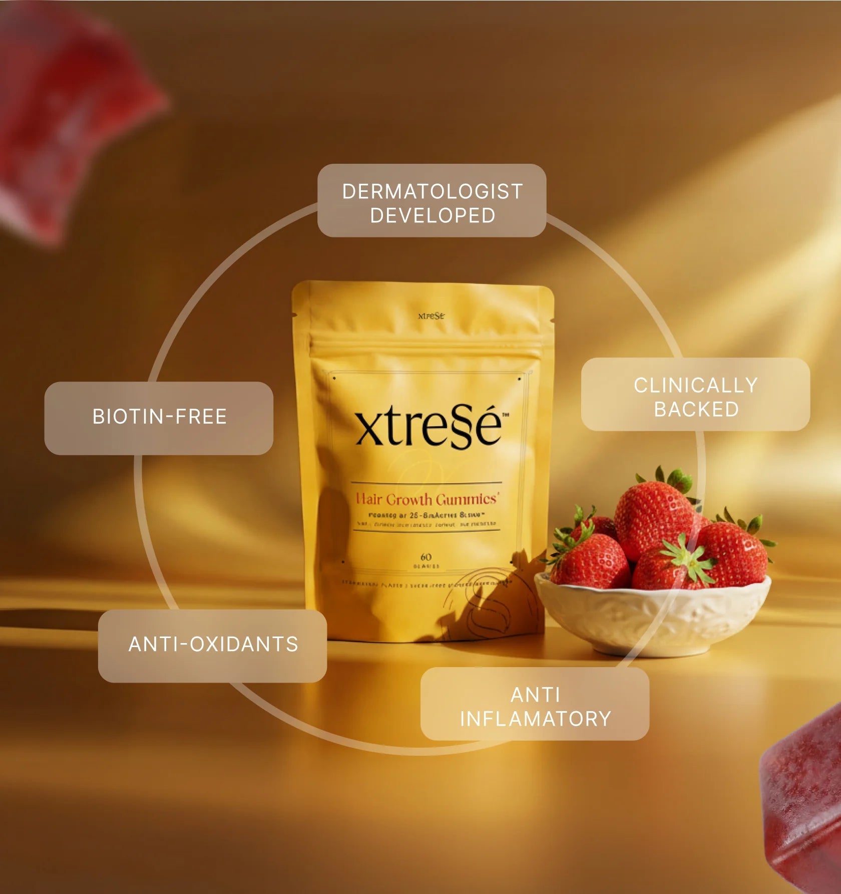 Xtresse Hair Growth Gummies - The Look and Co