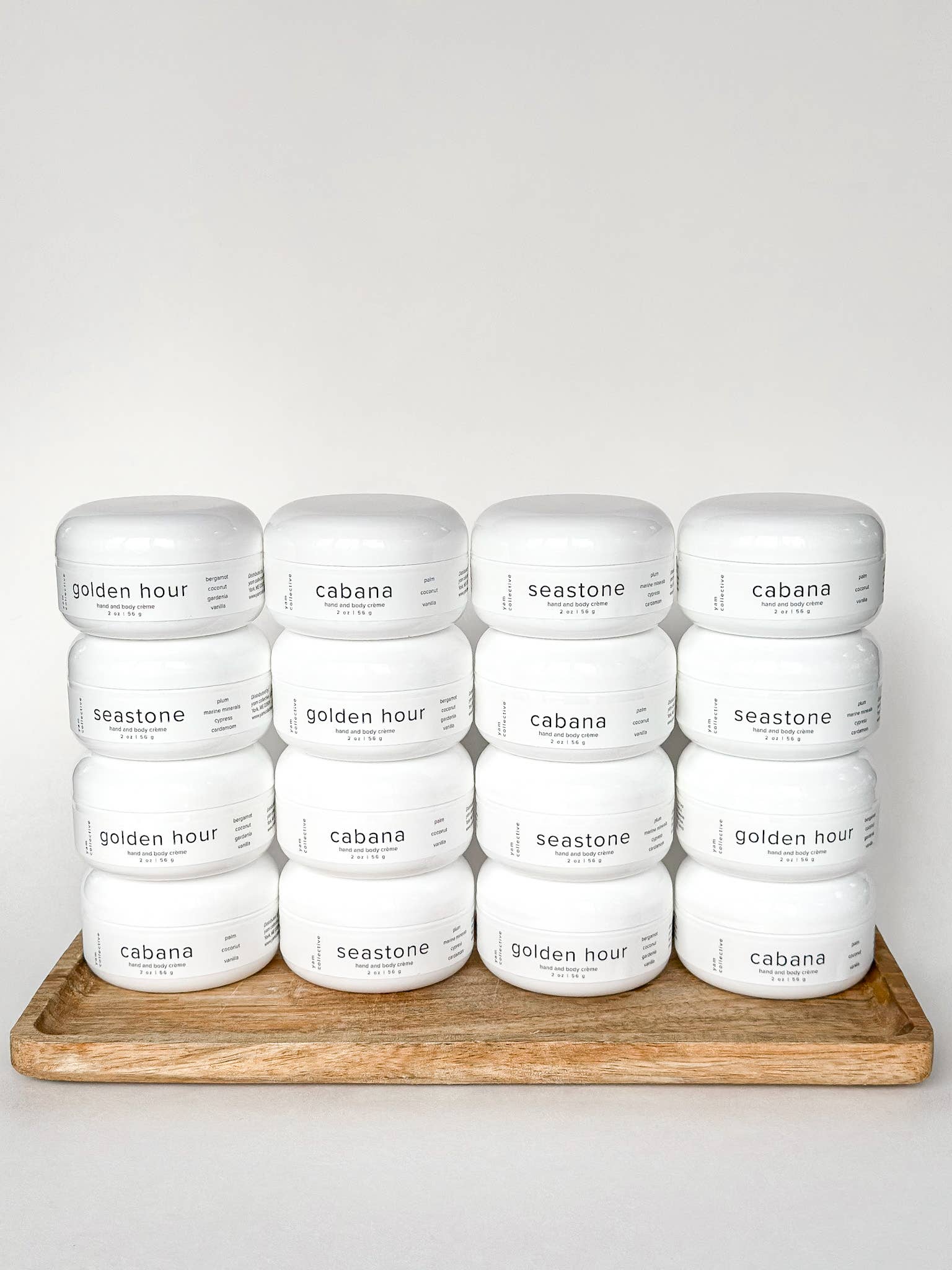 yam collective - Hand + body creme: seastone / plum, marine minerals, cypress - The Look and Co