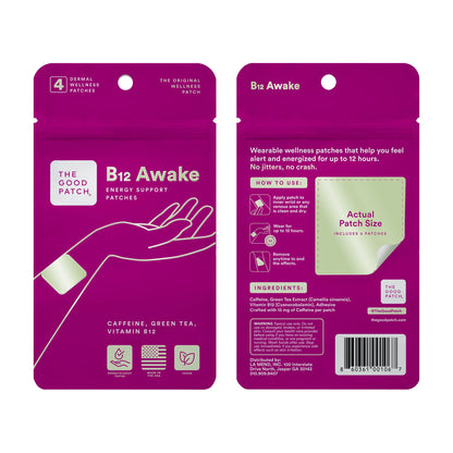The Good Patch B12 Awake – Energy Support Patches