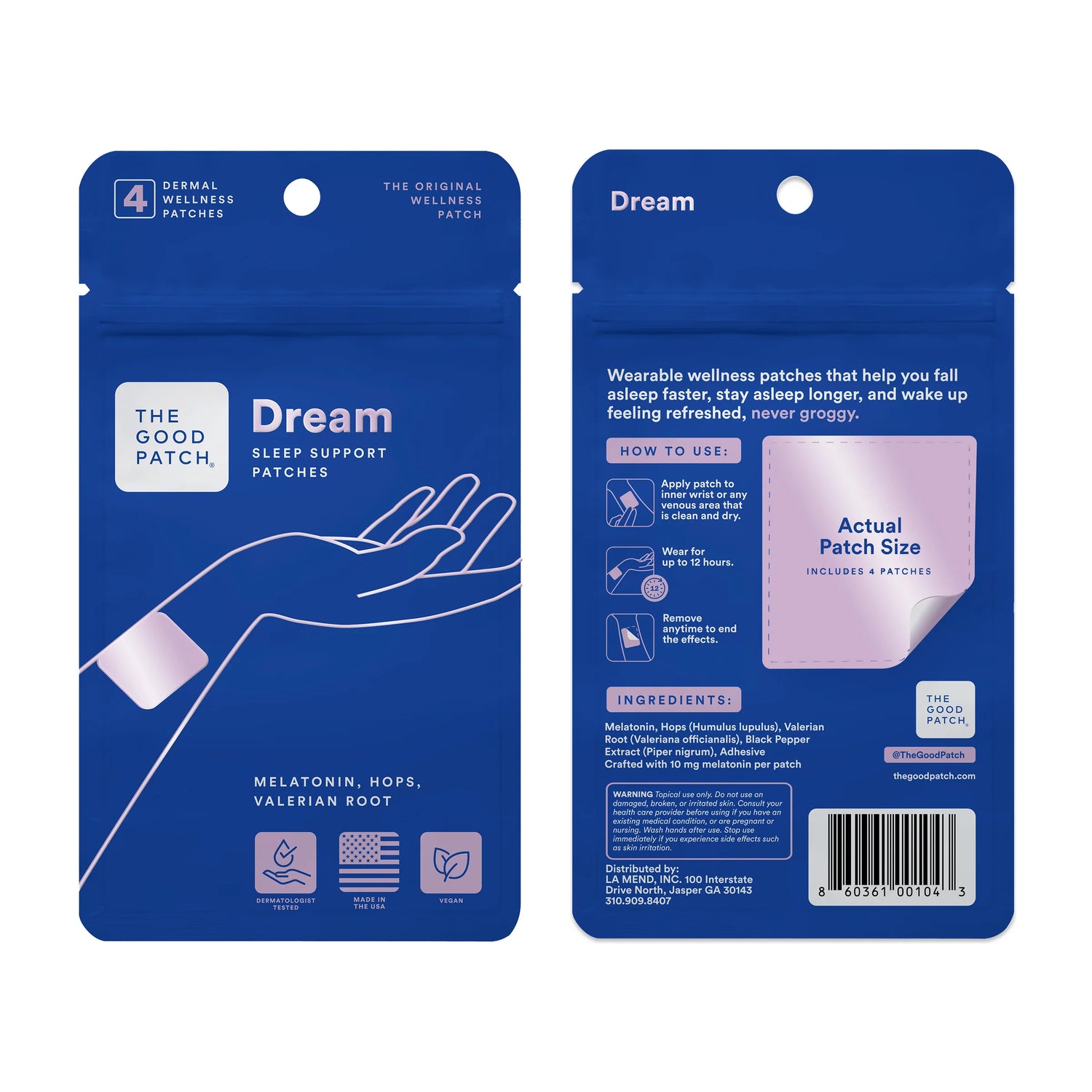 The Good Patch Dream – Sleep Support Patches