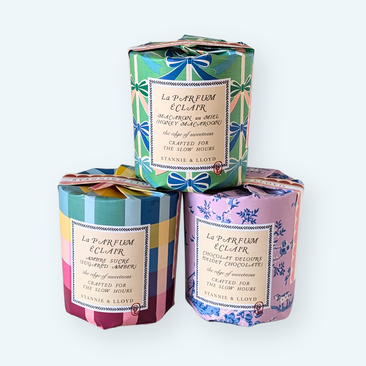 Stannie &amp; Lloyd - Gift Wrap Candle - Modern Toile