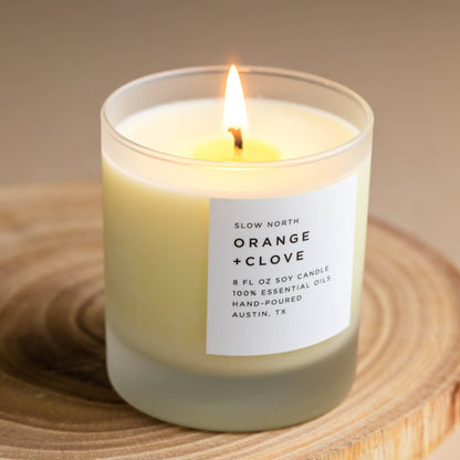 Slow North - Orange + Clove - Non-Toxic Soy Candle
