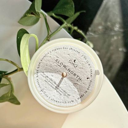 Slow North - Rosemary + Lemon - Non-Toxic Candle - Spring Gift