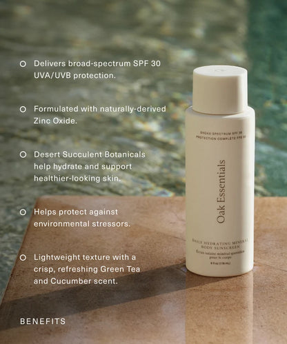 Oak Essentials Daily Hydrating Mineral Body Sunscreen