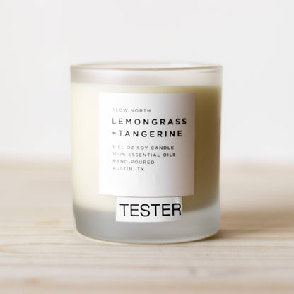 Slow North - TESTERS - 8 oz Non-Toxic Soy Candles