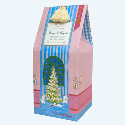 Stannie &amp; Lloyd - Holiday Storybook Candle - Merry &amp; Bright