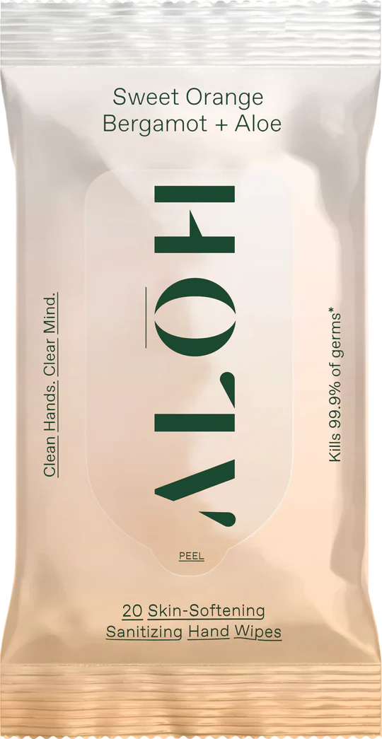 Sweet Orange Bergamot + Aloe Sanitizing Hand Wipes