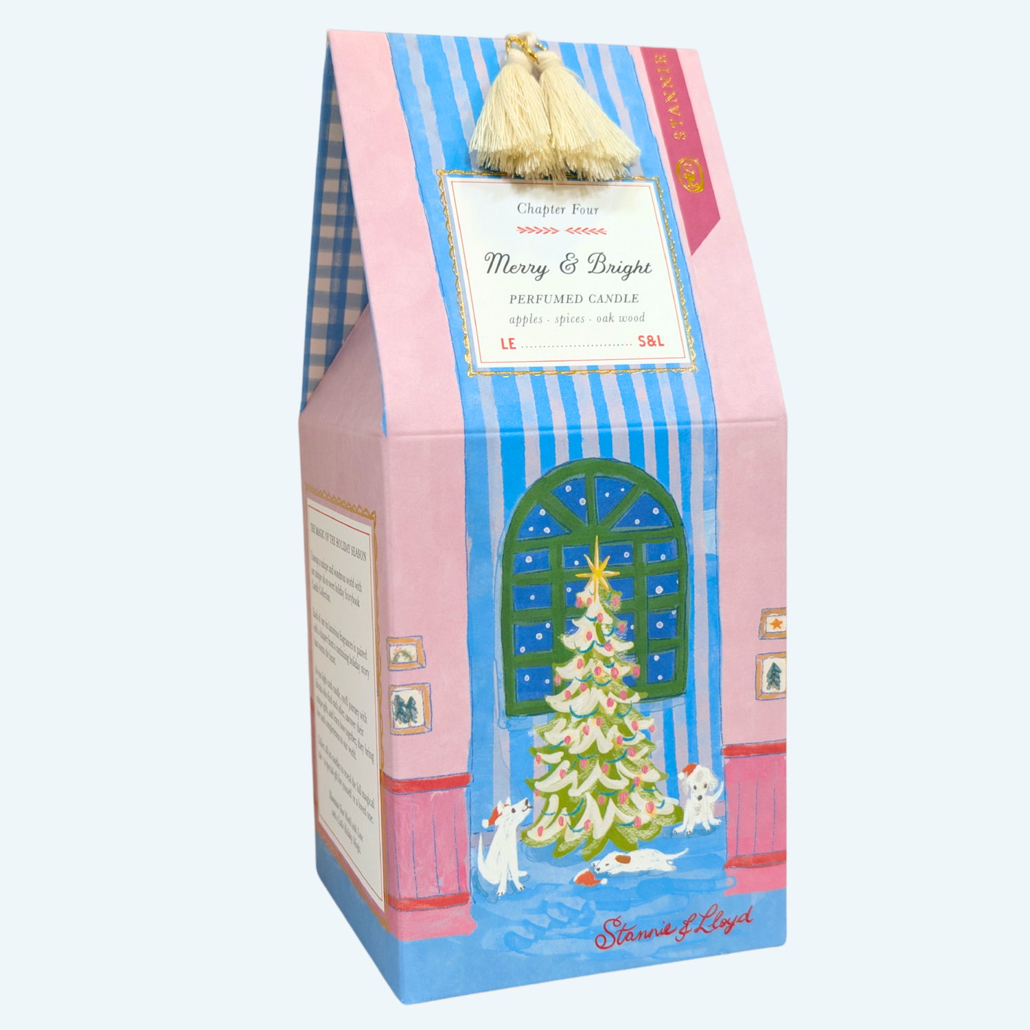 Stannie &amp; Lloyd - Holiday Storybook Candle - Merry &amp; Bright