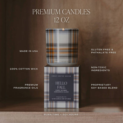 Sweet Water Decor - *NEW* Cozy Season 12 oz Boxed Soy Candle - Fall Decor &amp; Gift