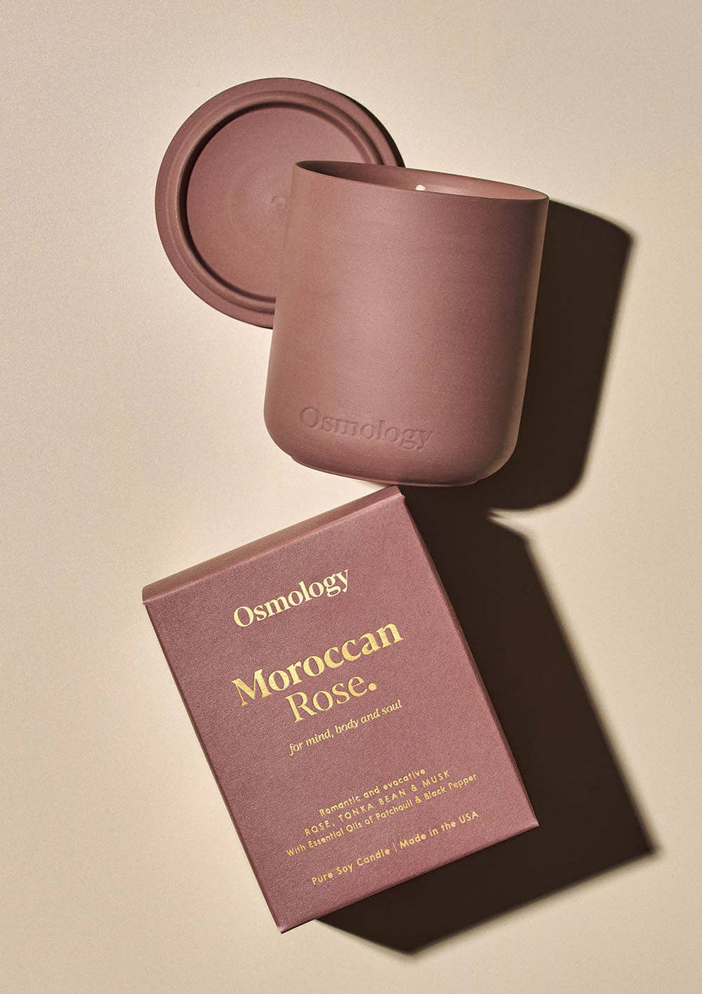 Osmology - Moroccan Rose Scented Candle - Rose Tonka and Musk