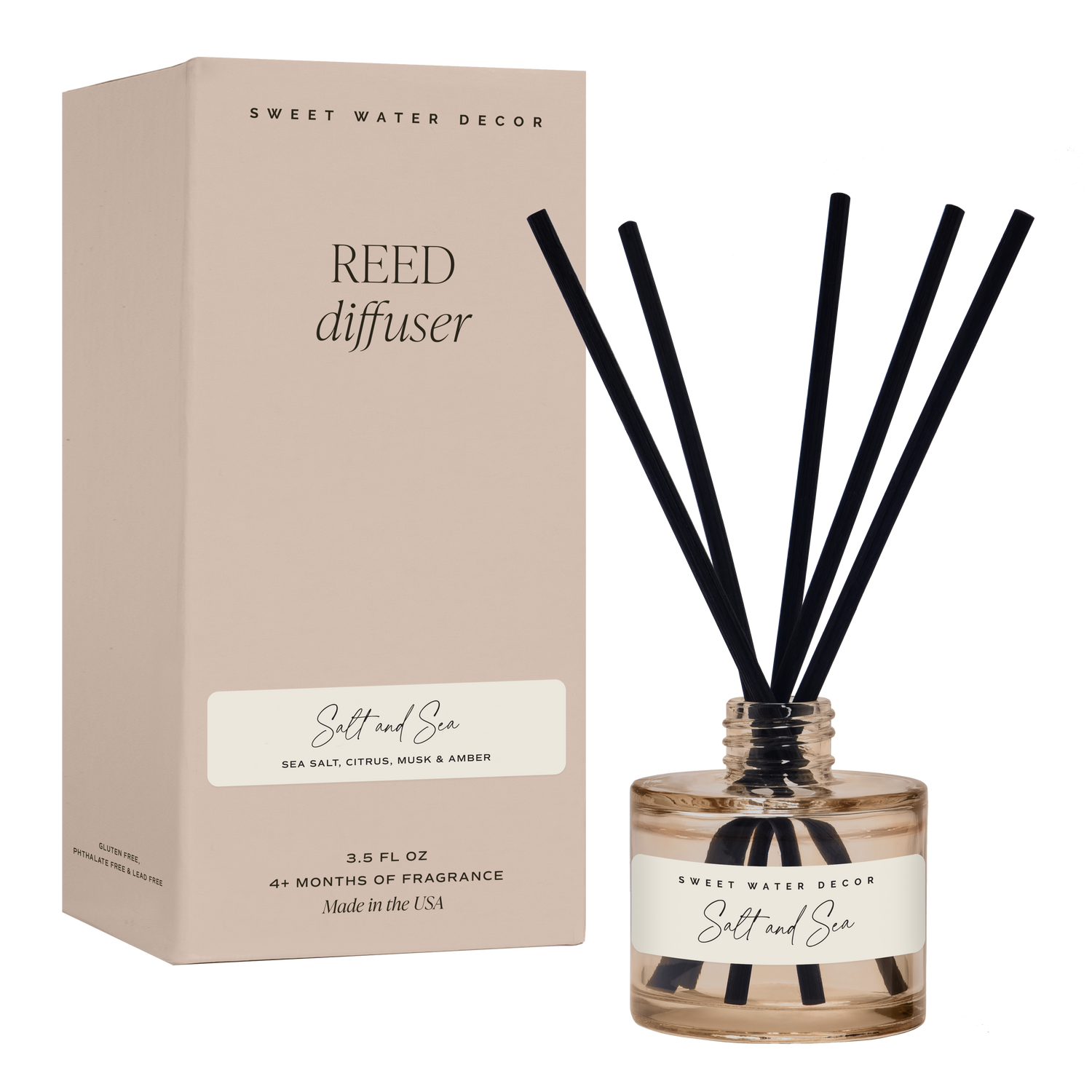 Sweet Water Decor - Salt and Sea Reed Diffuser - Home Decor &amp; Gifts