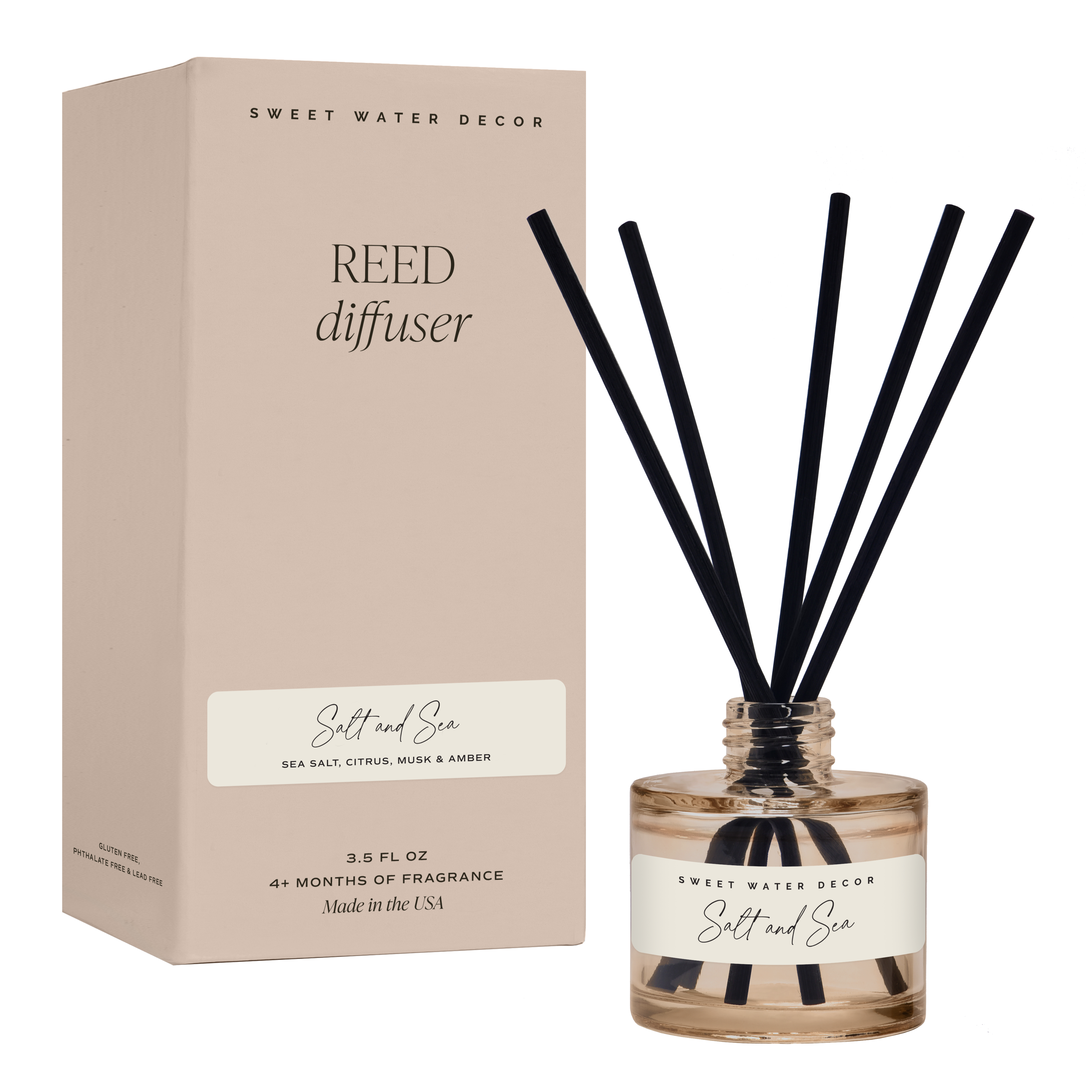 Sweet Water Decor - Salt and Sea Reed Diffuser - Home Decor &amp; Gifts