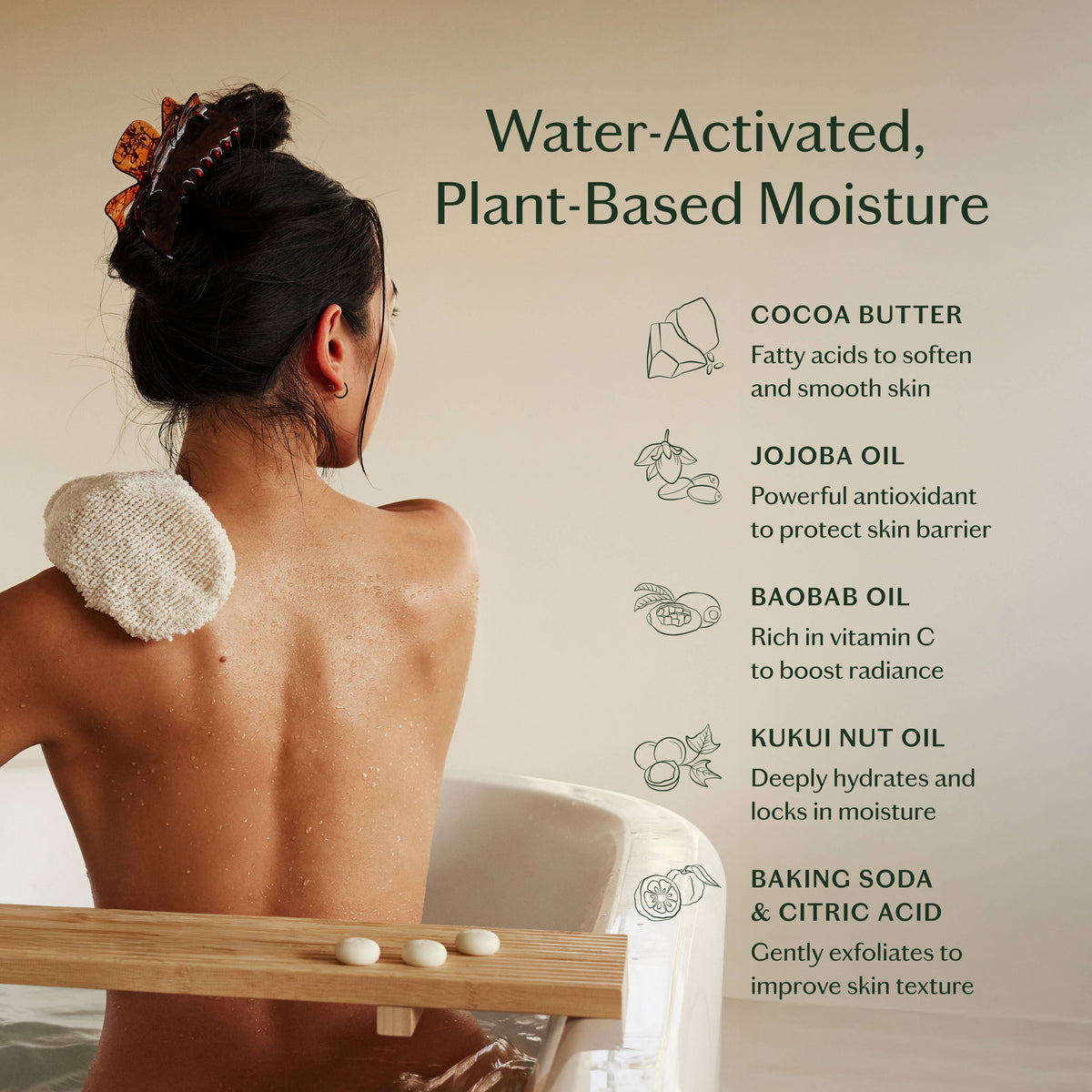 Kate McLeod - Palo Santo &amp; Vetiver Pebble | Bath &amp; Shower Oil