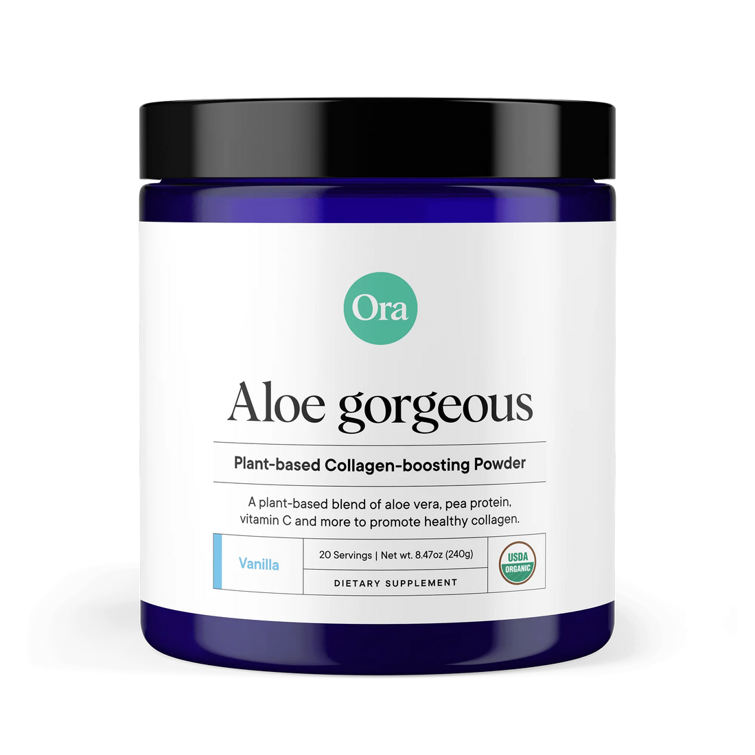 Ora Aloe Gorgeous: Vanilla Plant-Based Collagen-Boosting Powder