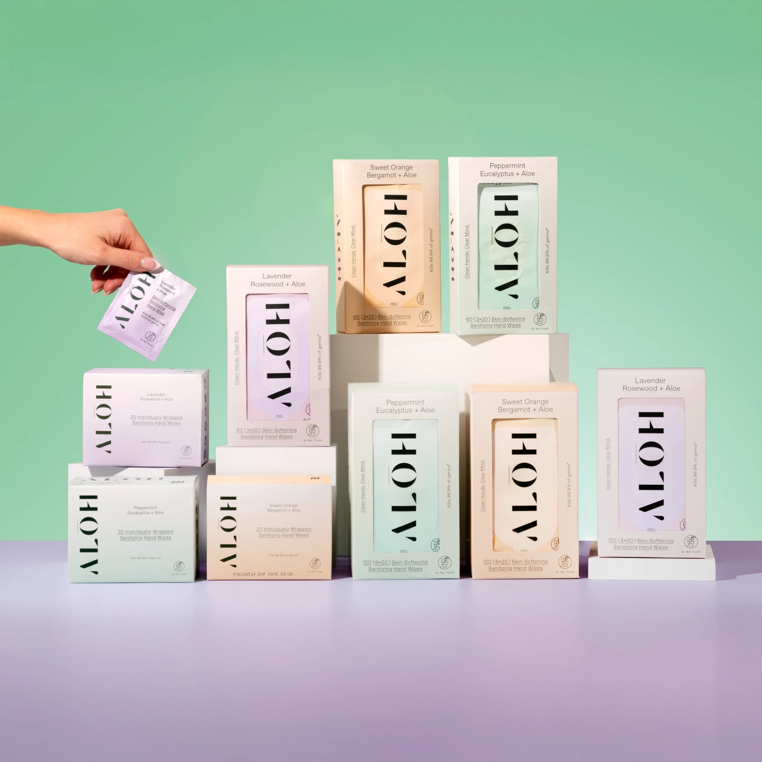 Sweet Orange Bergamot + Aloe Sanitizing Hand Wipes