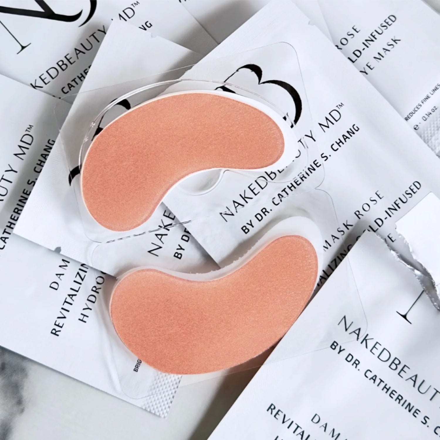 NakedBeauty Damask Rose Revitalizing Gold-Infused Hydrogel Eye Masks