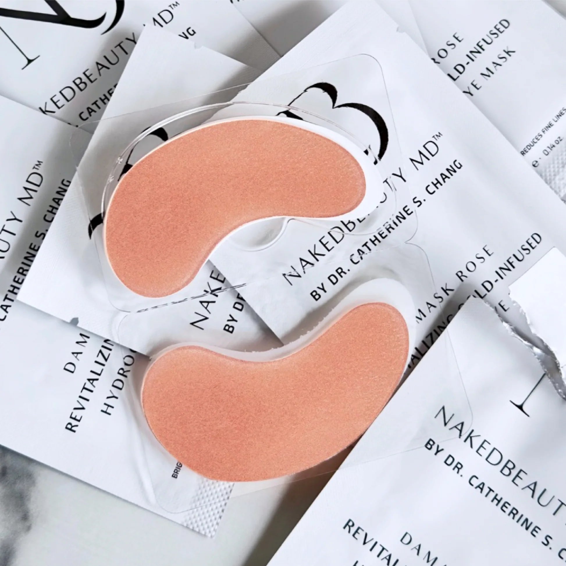 NakedBeauty Damask Rose Revitalizing Gold-Infused Hydrogel Eye Masks