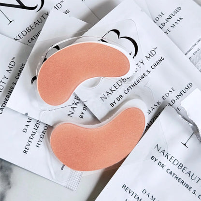 NakedBeauty Damask Rose Revitalizing Gold-Infused Hydrogel Eye Masks