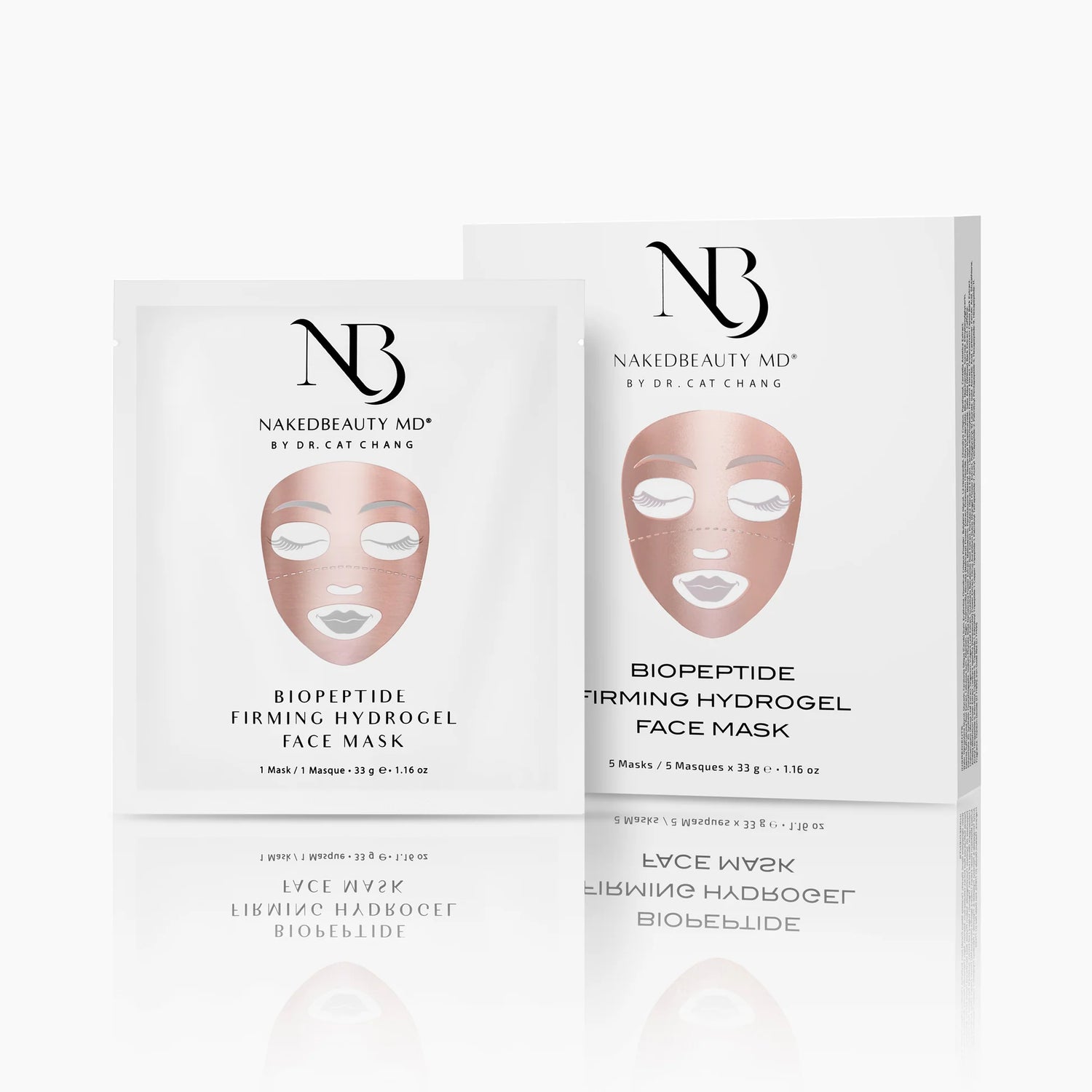 NakedBeauty BioPeptide Firming Hydrogel Face Mask