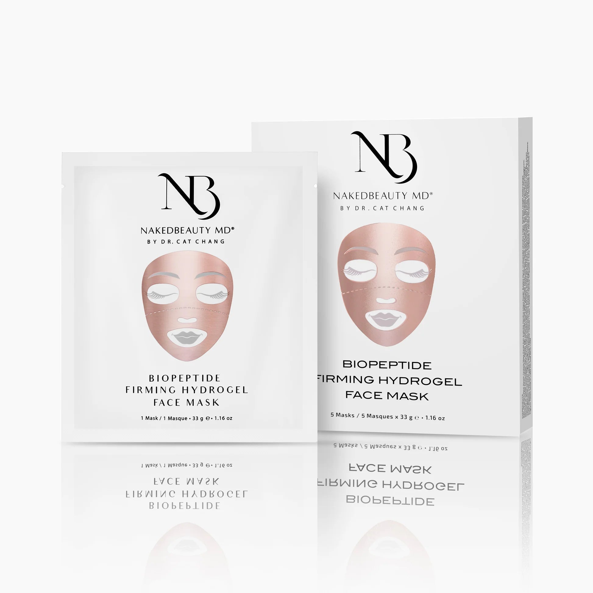 NakedBeauty BioPeptide Firming Hydrogel Face Mask