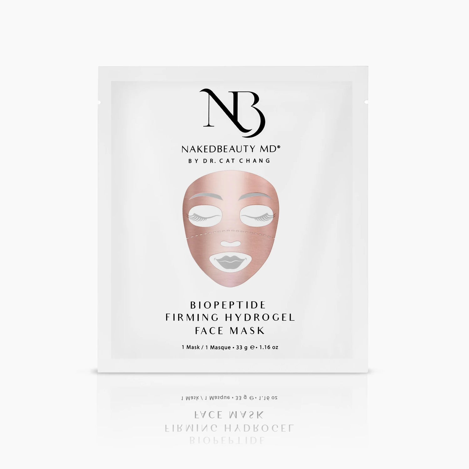 NakedBeauty BioPeptide Firming Hydrogel Face Mask