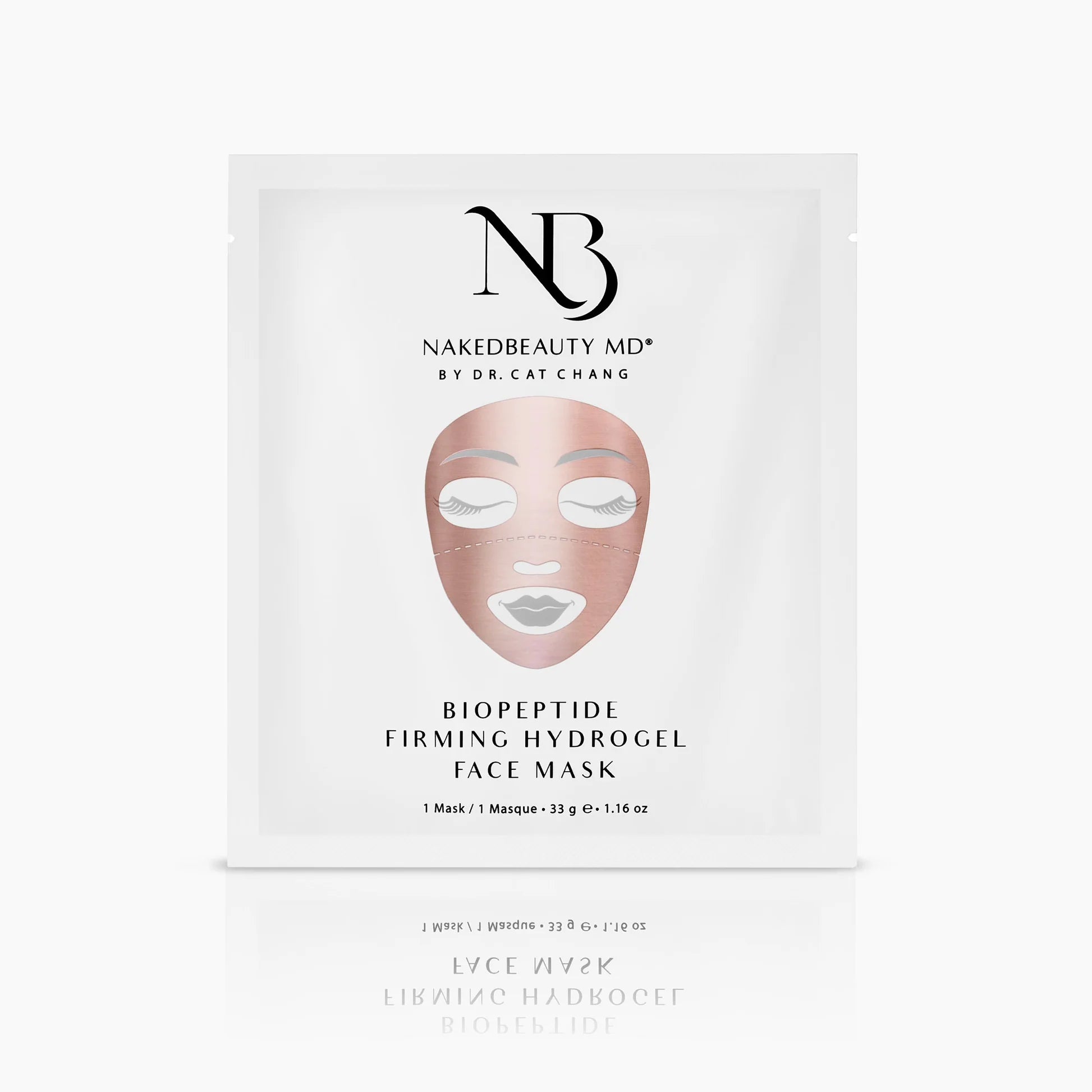 NakedBeauty BioPeptide Firming Hydrogel Face Mask