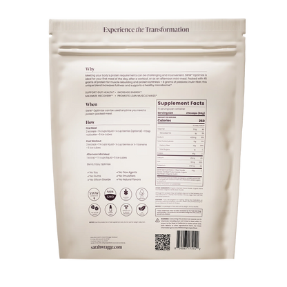 Sarah Wragge Wellness SWW® Optimize Protein &amp; Fiber Powder