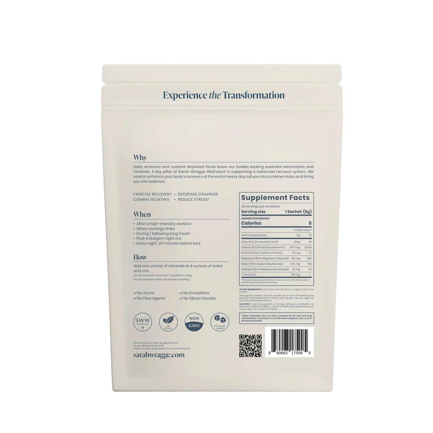 Sarah Wragge Wellness SWW® Restore Replenishing Minerals