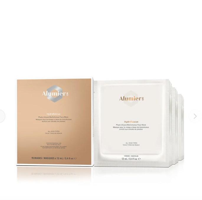 AlumierMD – HydraRescue BioCellulose Face Mask (15 Pack)