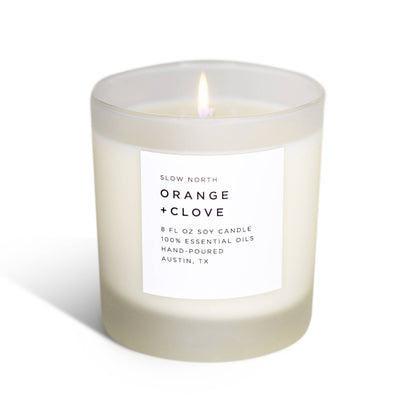 Slow North - Orange + Clove - Non-Toxic Soy Candle