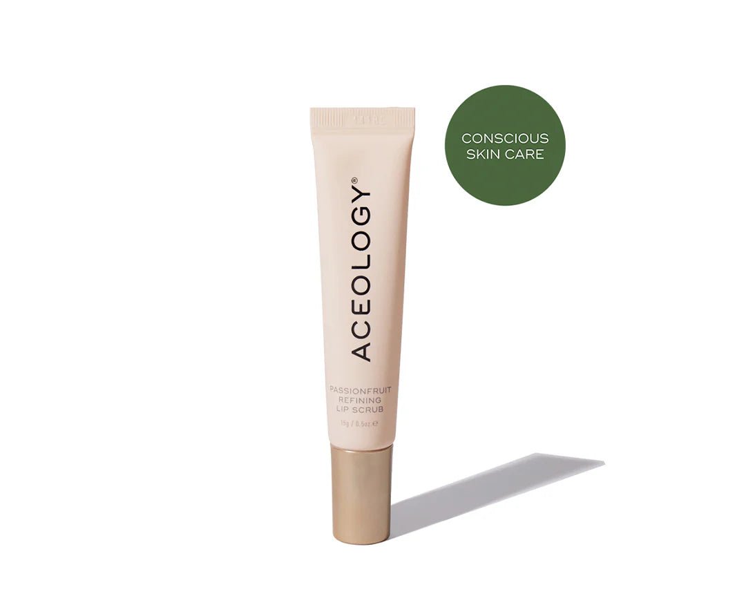 Aceology Passionfruit Refining Lip Scrub - The Look and Co