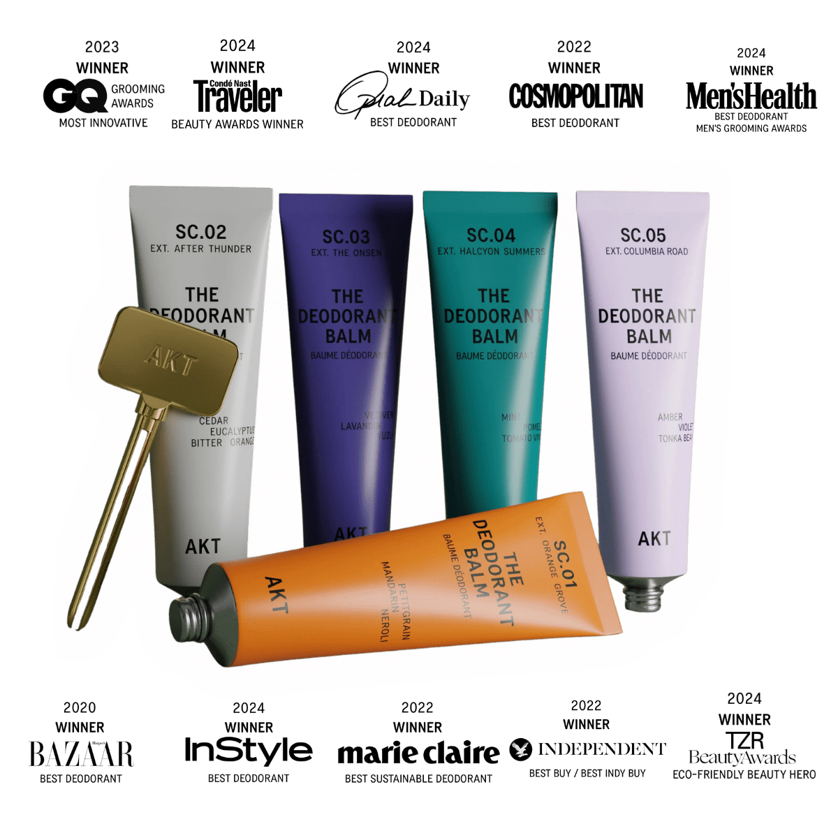 AKT London - AKT Deodorant Balm Full Size - The Look and Co