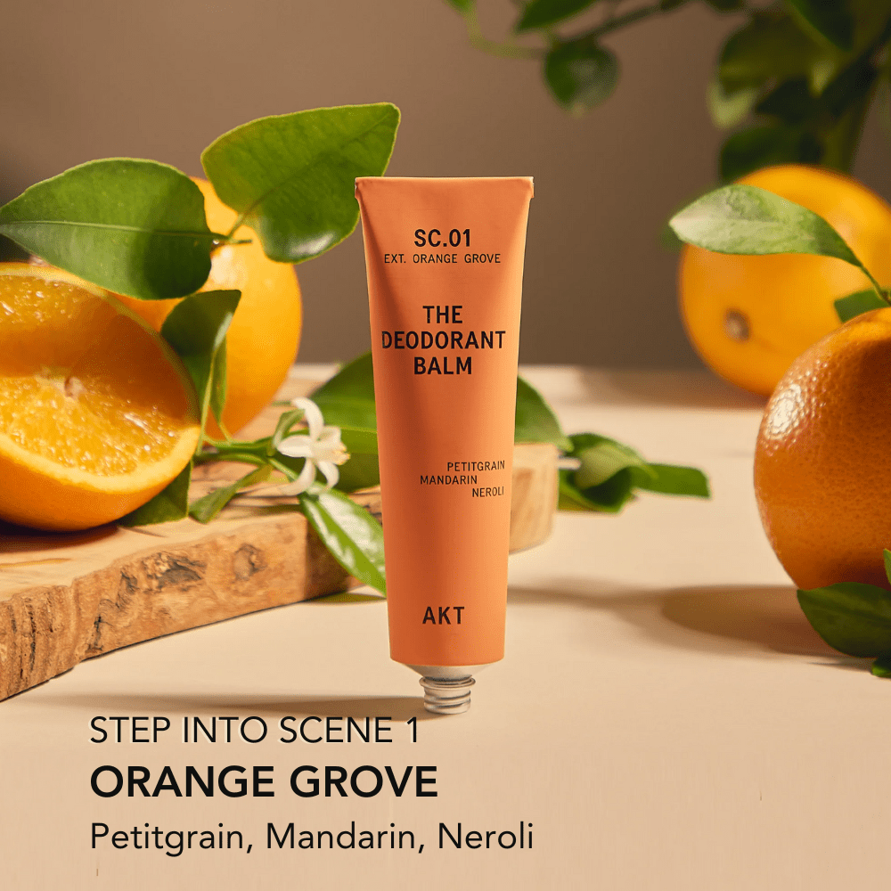 AKT London - AKT Deodorant Balm SC.01 Orange Grove - aluminum - free, vegan - The Look and Co