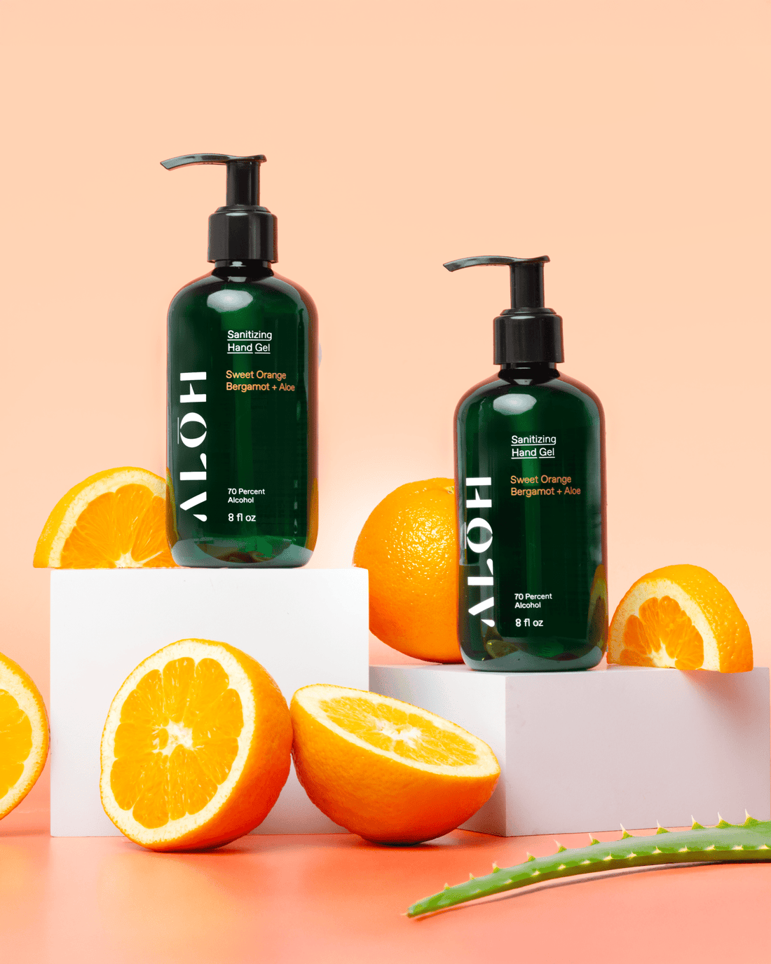 ALŌH - Sanitizing Hand Gel - Sweet Orange Bergamot + Aloe - The Look and Co