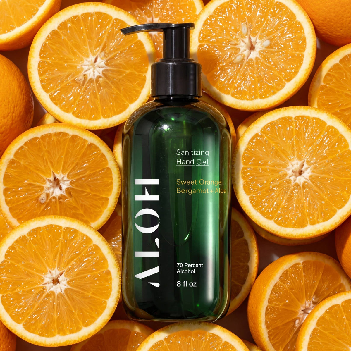 ALŌH - Sanitizing Hand Gel - Sweet Orange Bergamot + Aloe - The Look and Co