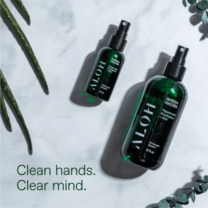 ALŌH - Sanitizing Hand Mist Peppermint Eucalyptus + Aloe - The Look and Co