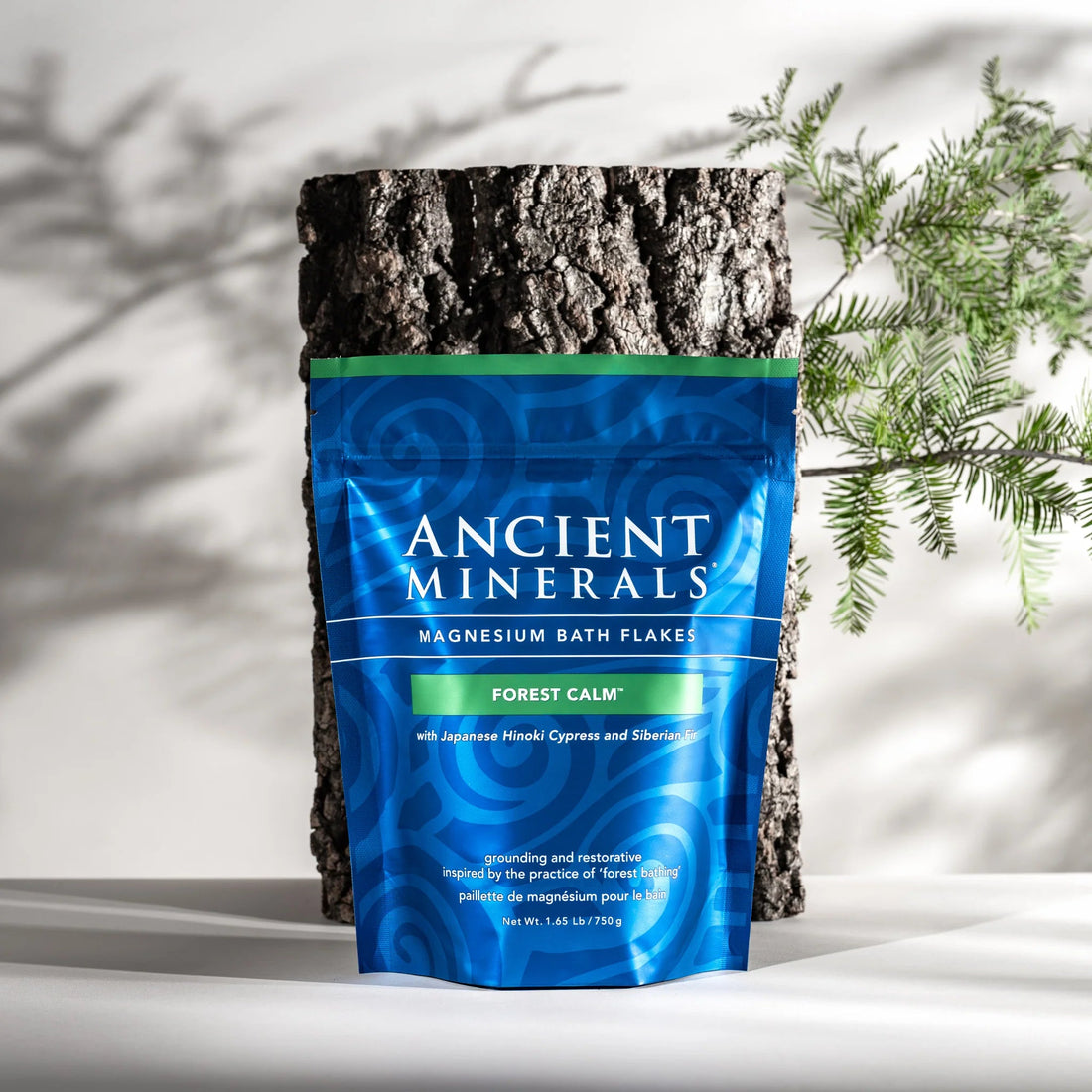 Ancient Minerals - Magnesium Bath Flakes Forest Calm - The Look and Co