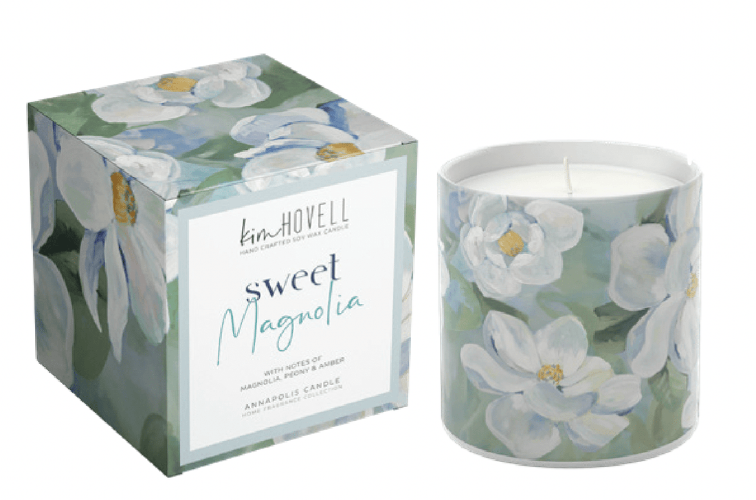 Annapolis Candle - Sweet Magnolia Boxed Candle - Kim Hovell - The Look and Co