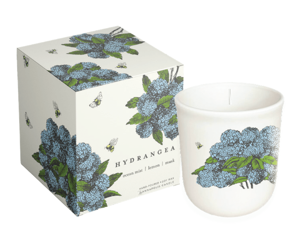 Annapolis Candle - Terrace: Hydrangea Candle - The Look and Co