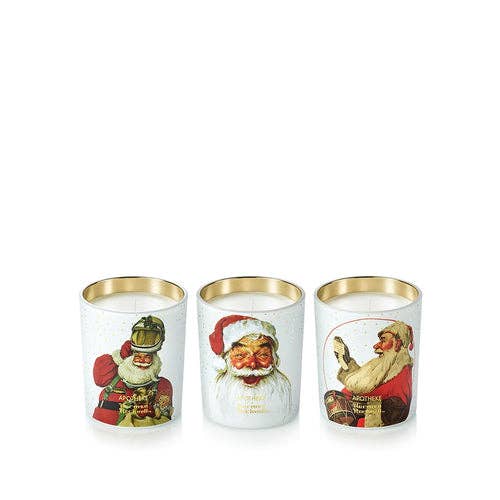 Apotheke - Norman Rockwell Petite Candle Trio - The Look and Co