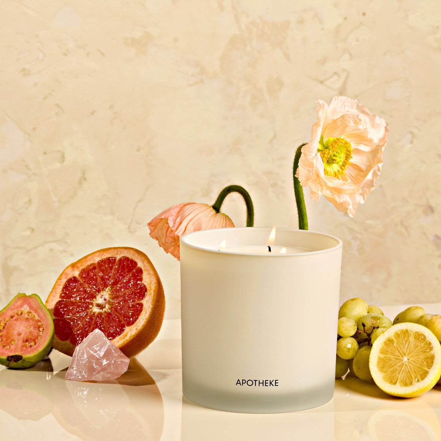 Apotheke - Sea Salt Grapefruit 3 - Wick Candle - The Look and Co