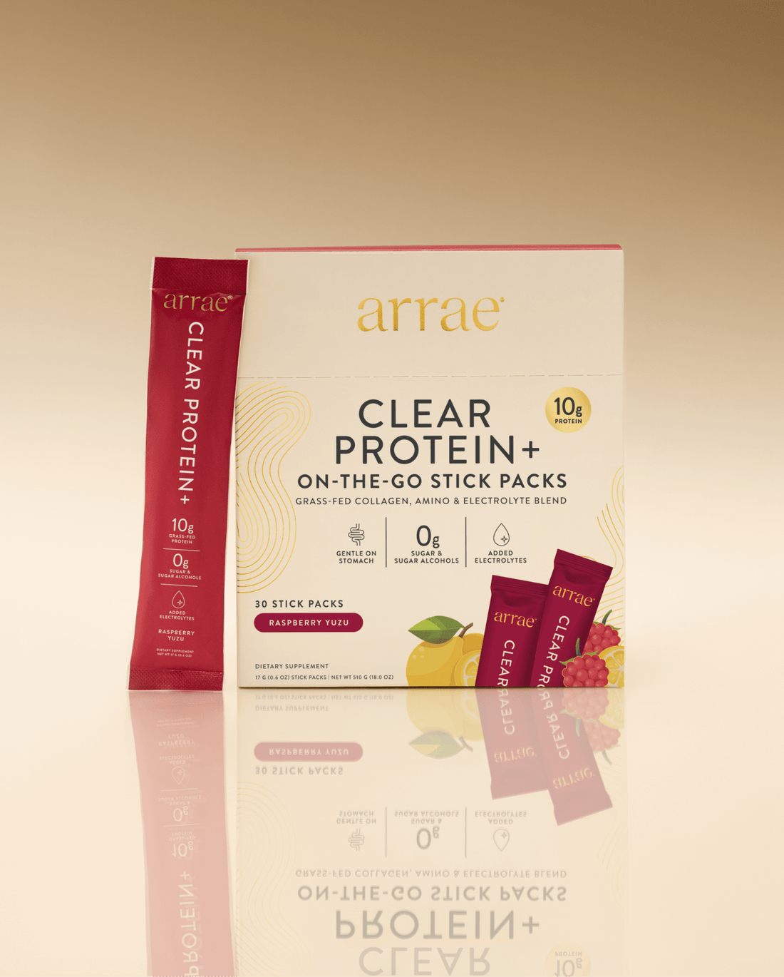 Arrae - Clear Protein+ Raspberry Yuzu - The Look and Co