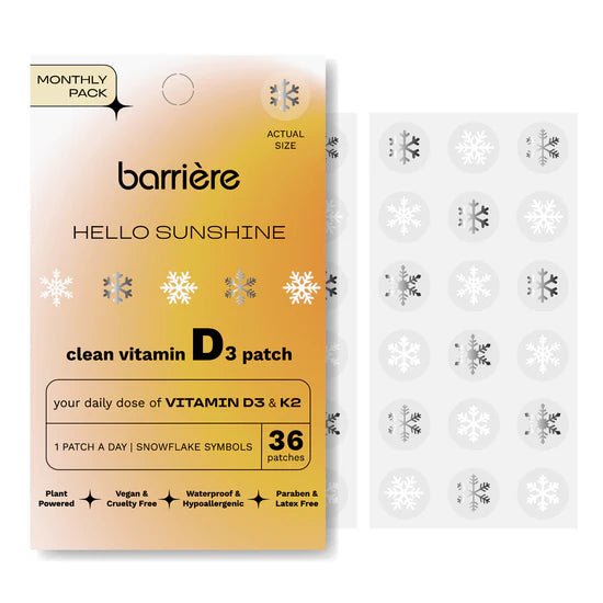 Barriere Hello Sunshine Vitamin D3 + K2 Patch 36 - Pack - The Look and Co