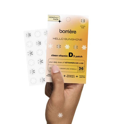 Barriere Hello Sunshine Vitamin D3 + K2 Patch 36 - Pack - The Look and Co