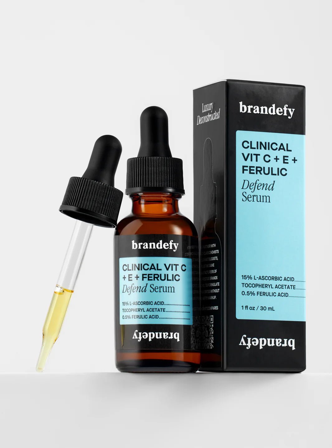 Brandefy Clinical Vit C + E + Ferulic Defend Serum - The Look and Co