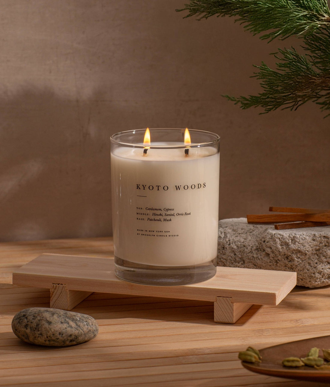 Brooklyn Candle Studio - Kyoto Woods Classic 2 - Wick Candle - The Look and Co